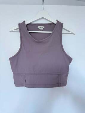 Jason Wu Ribbed Athletic Crop Tank Top Size L